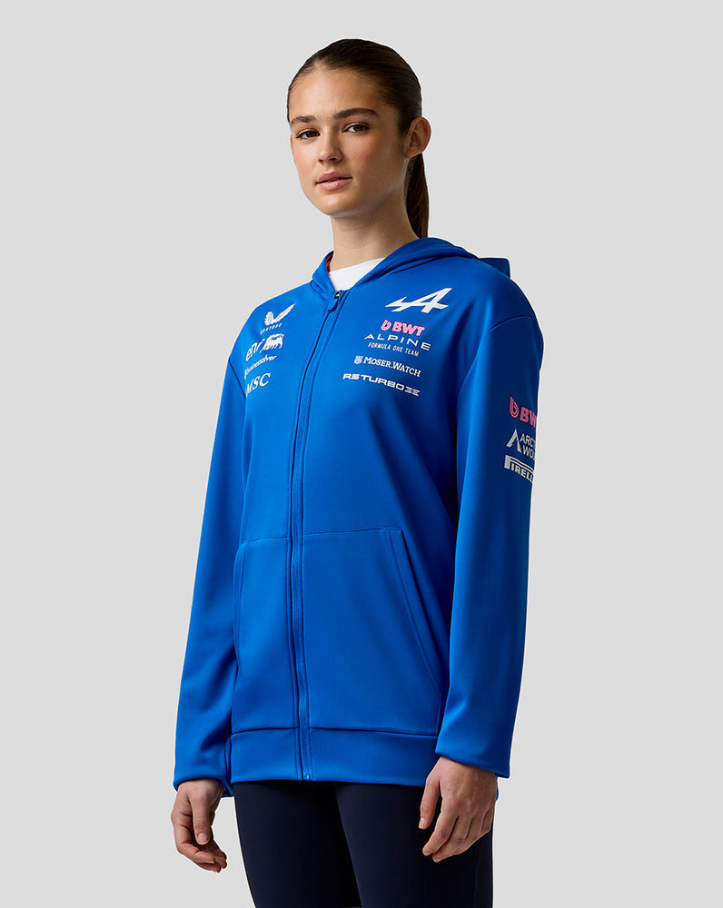 Officieel Unisex BWT Alpine Formula One Team Hoodie met Rits