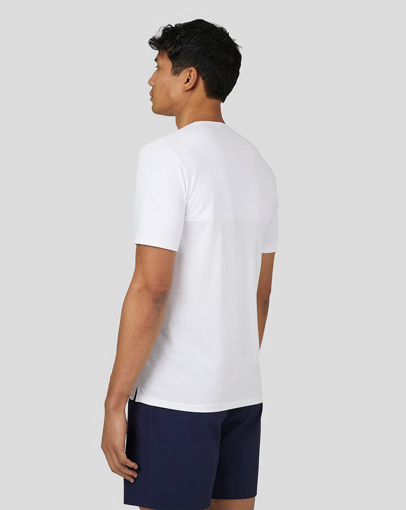 Heren Active prestatie-T-shirt met korte mouwen - Wit