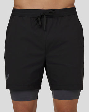 Heren Flow Shorts 2-in-1 - Zwart