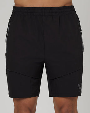 Heren Flex Geweven Cargo Shorts - Zwart