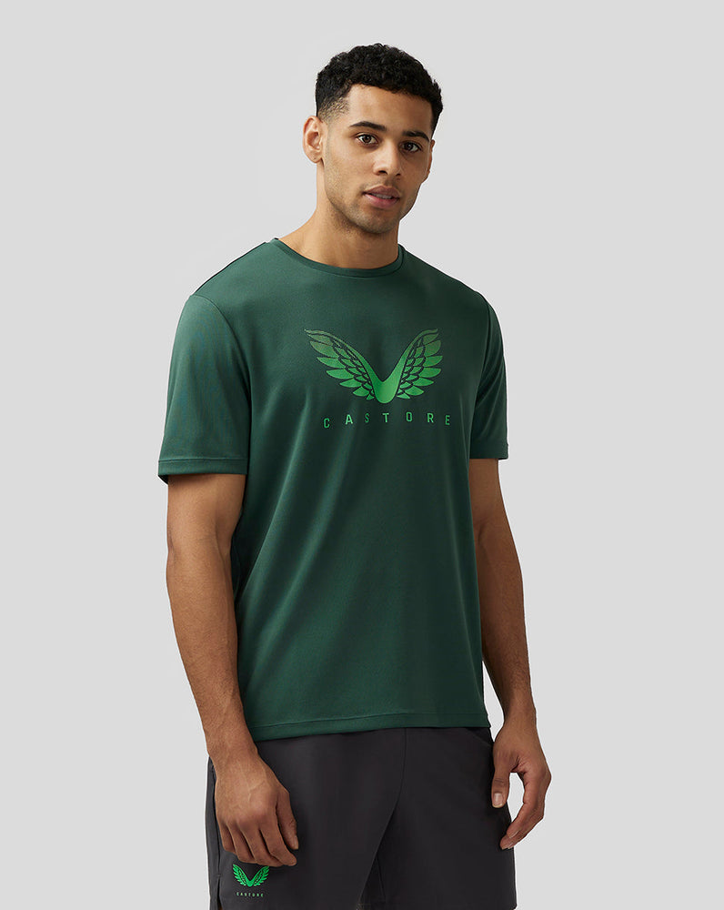 Heren Adapt Grafisch T-shirt met korte mouwen - Groen