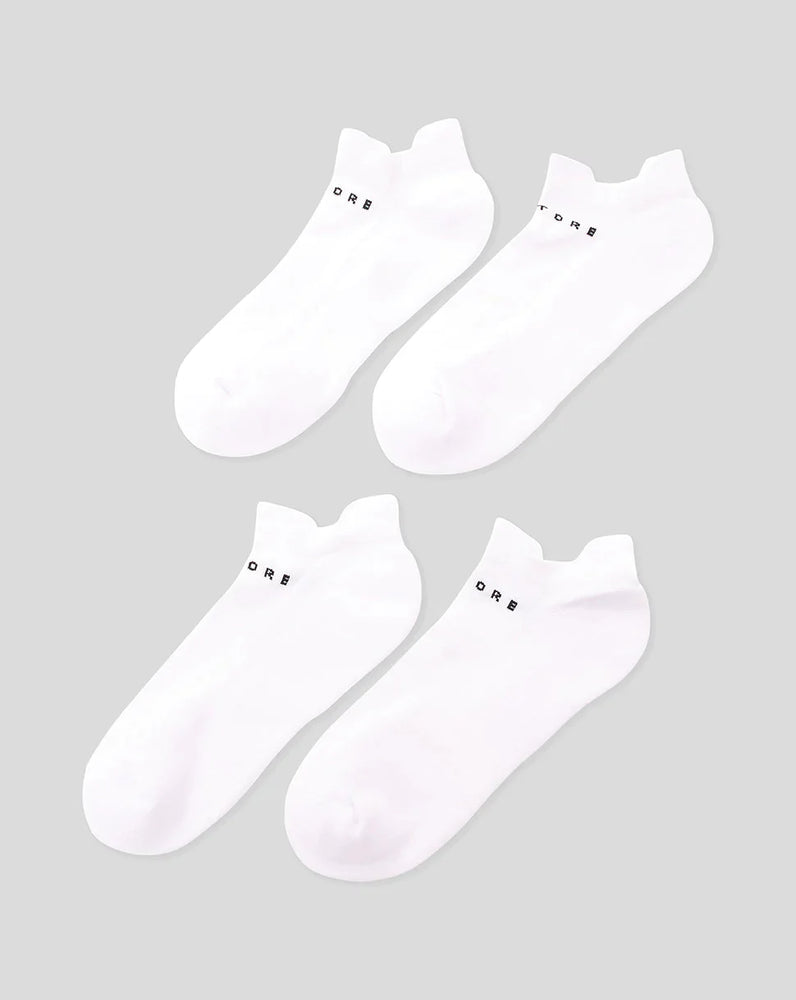 White Active Ankle Socks 3pk