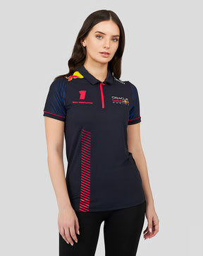 ORACLE RED BULL RACING DAMES SS POLO SHIRT MAX VERSTAPPEN - DONKERBLAUW