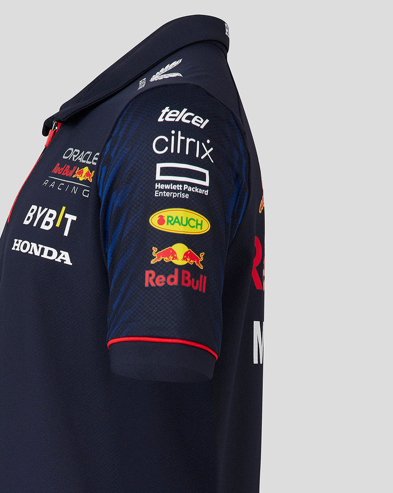 ORACLE RED BULL RACING JUNIOR SS POLO SHIRT - DONKERBLAUW