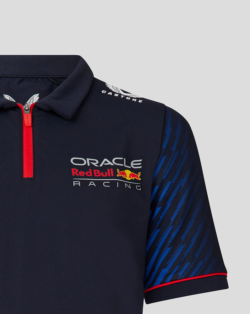 ORACLE RED BULL RACING JUNIOR SS POLO SHIRT MAX VERSTAPPEN - DONKERBLAUW