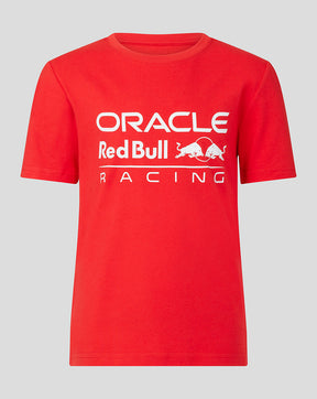 ORACLE RED BULL RACING JUNIOR LARGE FRONT LOGO TEE - FLAME SCARLET
