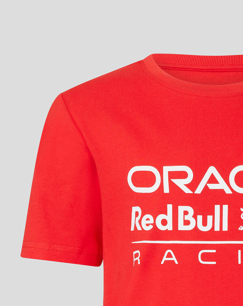 ORACLE RED BULL RACING JUNIOR LARGE FRONT LOGO TEE - FLAME SCARLET