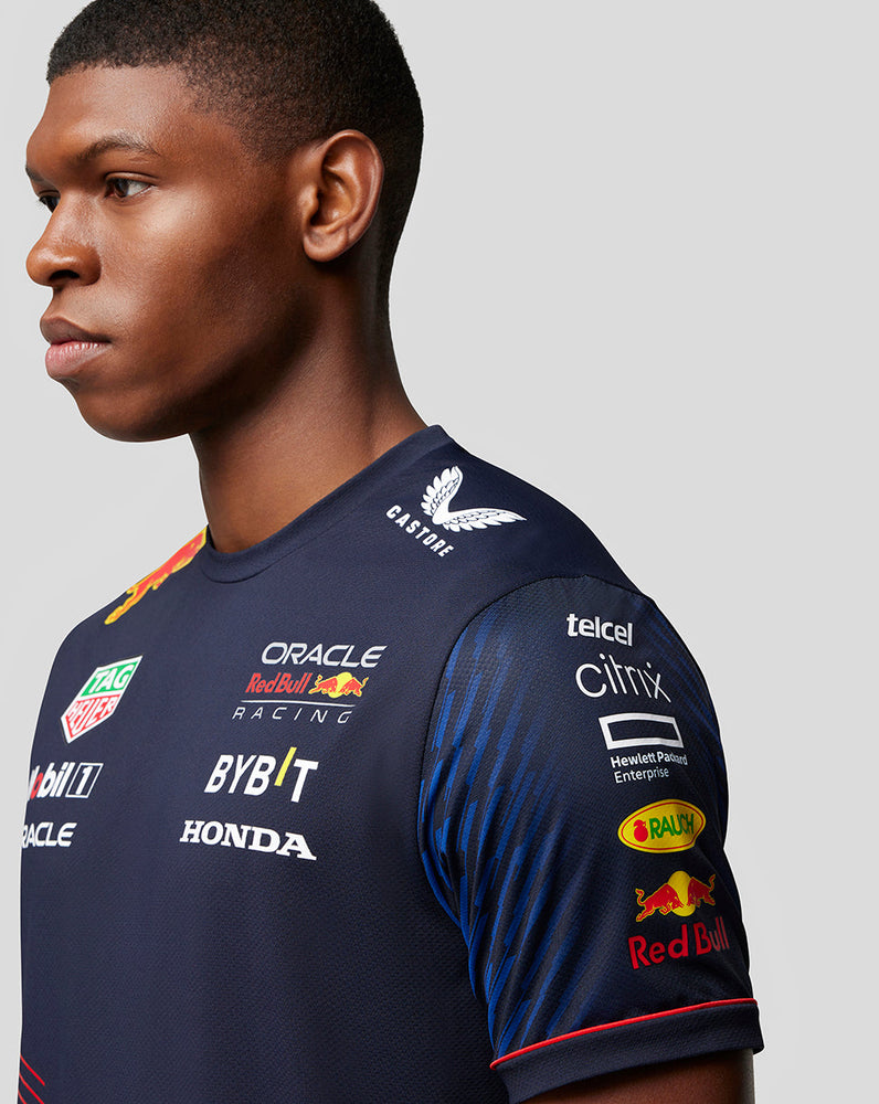 ORACLE RED BULL RACING HEREN SET UP T-SHIRT - DONKERBLAUW